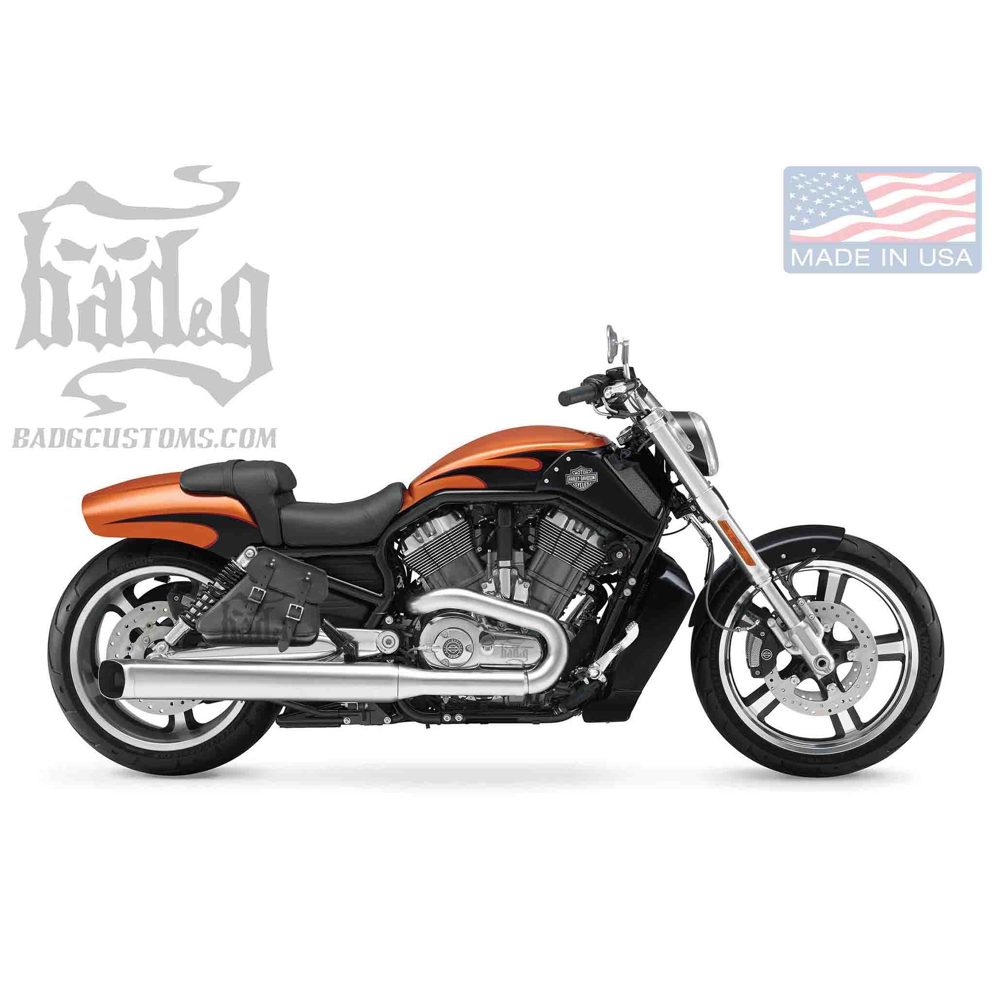 Upgrade your Harley-Davidson® V-Rod® with the VRR02 V-Rod® Right Side Solo Bag. Hand crafted in USA with premium leather and top quality hardware. Durable and stylish, it's the perfect fit for your motorcycle.